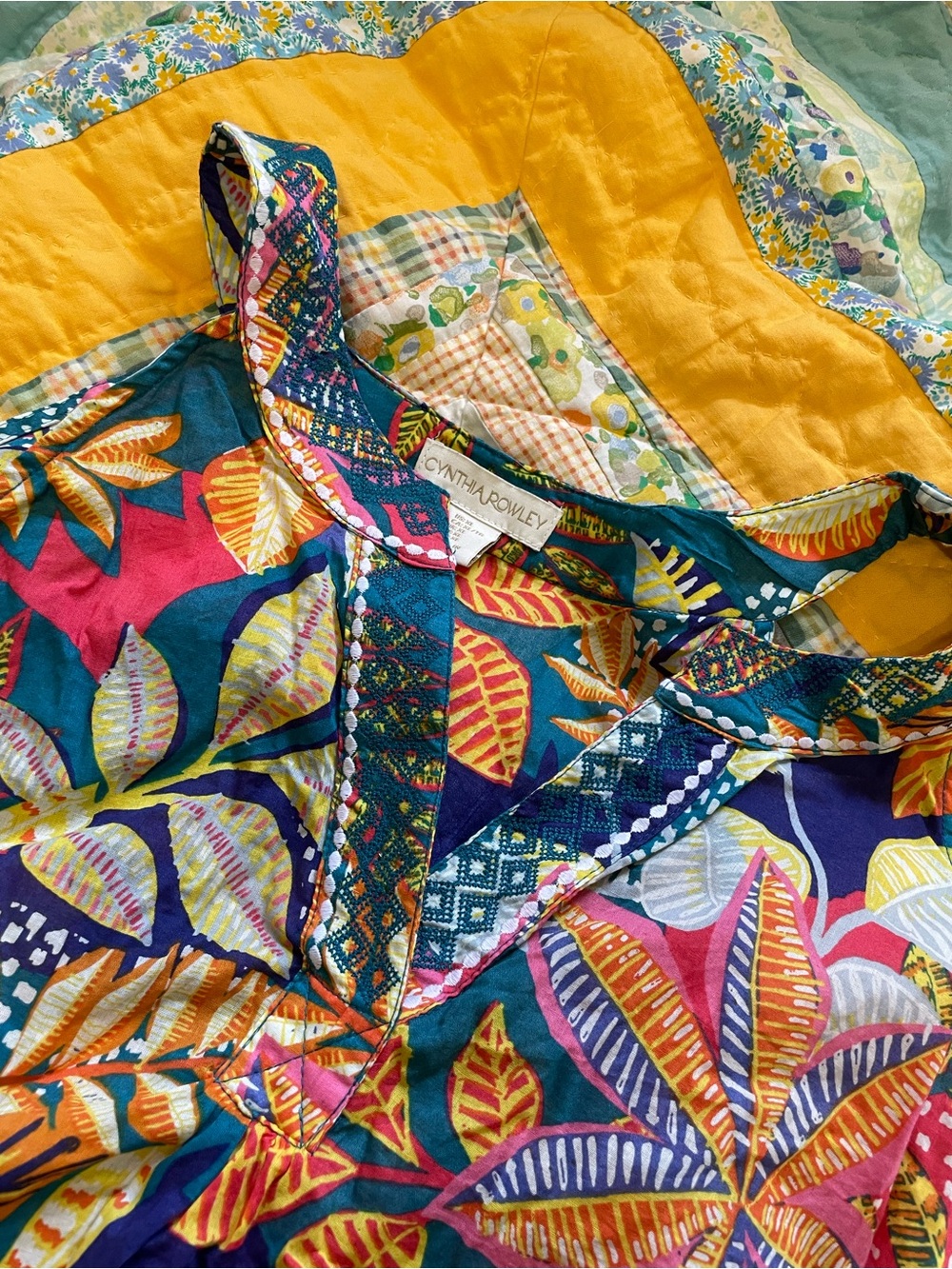 Cynthia Rowley rainbow floral tropical tank and skirt set XL - Picture 5 of 9